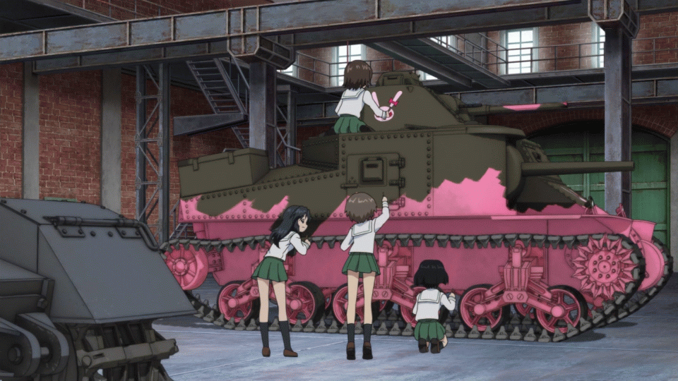 Rabbit Team is Painting Thier Tank(GUP).gif