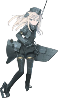 方案：现代化潜水服+拟物化为手枪的舰炮+武器背包。示范者：《舰队Collection》中的U-511。