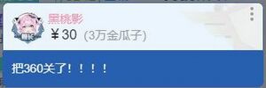 罗莎琳当时的弱弱电脑发生了严重的卡顿 黑桃影是一位非常善良、对后辈非常友好的好前辈 （告诉后辈只要把360关了软件就不会冲突了）