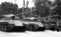 1950年巴士底日阅兵中的AMX 50 100原型车