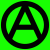 Anarchy-symbol (Green Background).svg