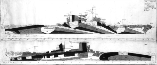 Camouflage Measure 32 Design 11A for USS Saratoga (CV-3) 1944.png