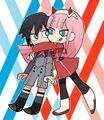 《DARLING in the FRANXX!》4格漫画