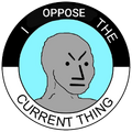 粗制改图：“我反对当前的事情”徽章