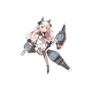 方案：发射器浮游炮。示范者：《战舰少女》中的岛风。