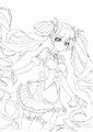 初音未来临摹线稿