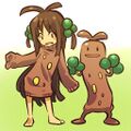 树才怪娘：日本《宝可梦系列》游戏的登场角色树才怪娘（胡说树）的拟人化萌娘。
