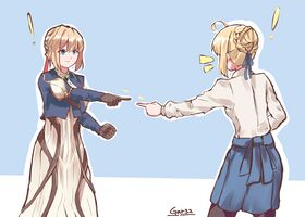 Saber and Violet Evergarden by Gar32.jpg