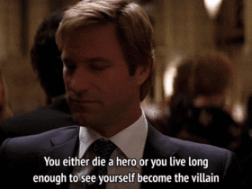 The Dark Knight You either die a hero.gif
