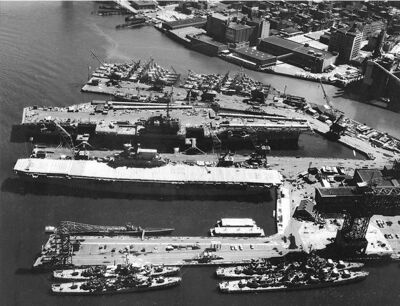 USS Enterprise (CVS-6) awaiting disposal at the New York Naval Shipyard on 22 June 1958.jpg